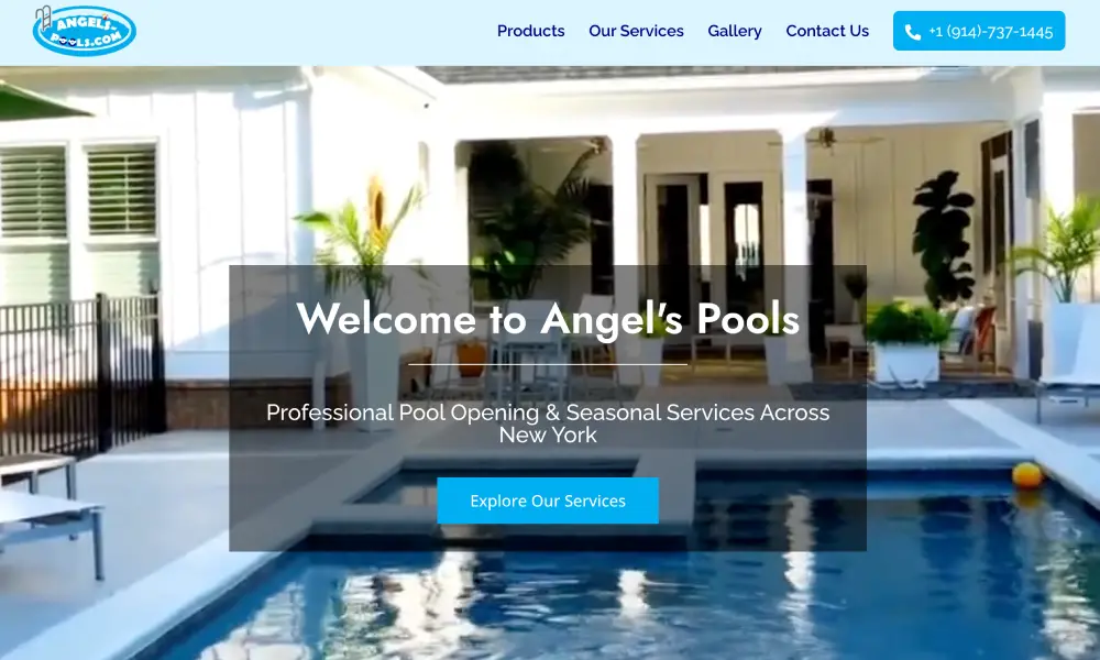 Angel Pools — Website & SEO