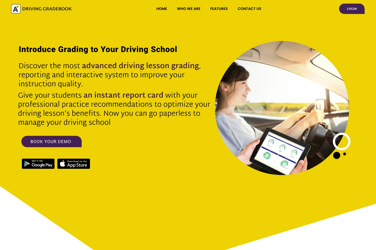 Driving Gradebook — Web platform