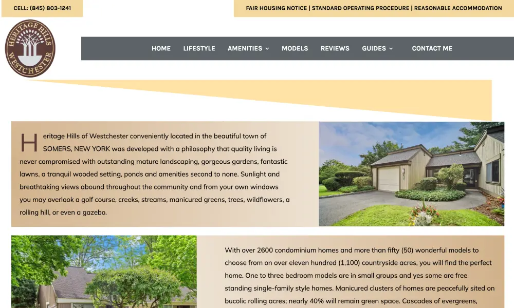 Heritage Hills Condos — Real-estate website