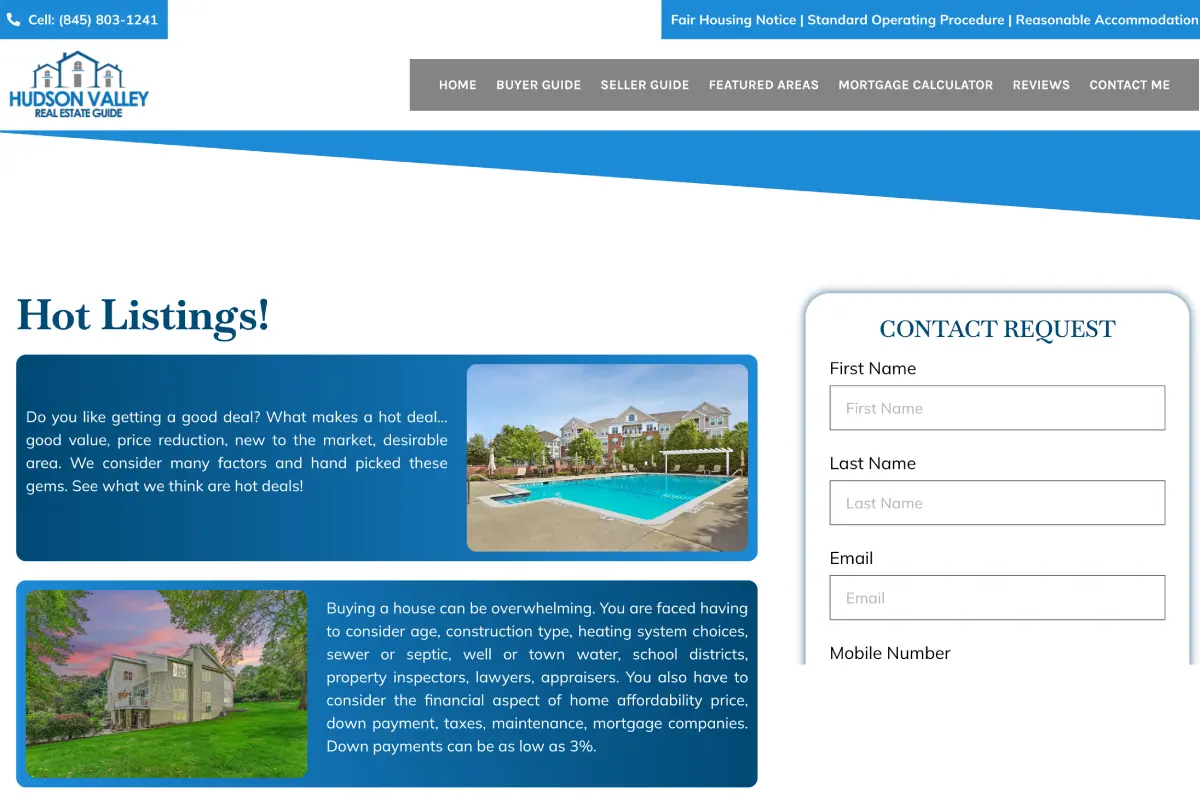 Hudson Valley Real Estate Guide — Directory website