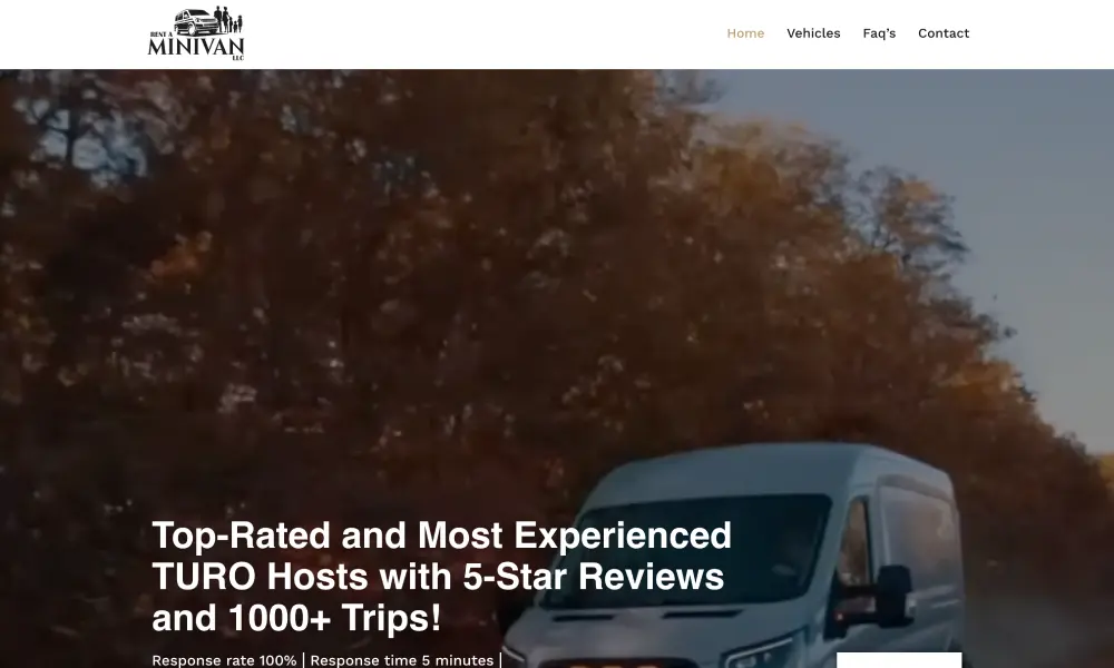 Rent A MiniVan — Booking website