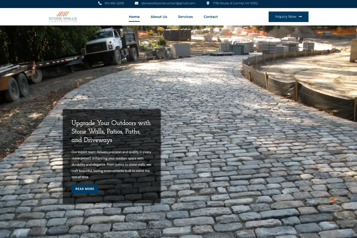 Stonewalls Construction — Lead-gen website