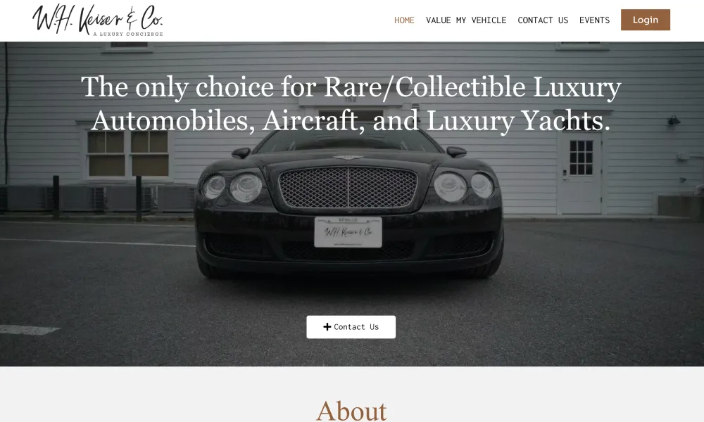 W.H. Keiser And Co. — Website design & build